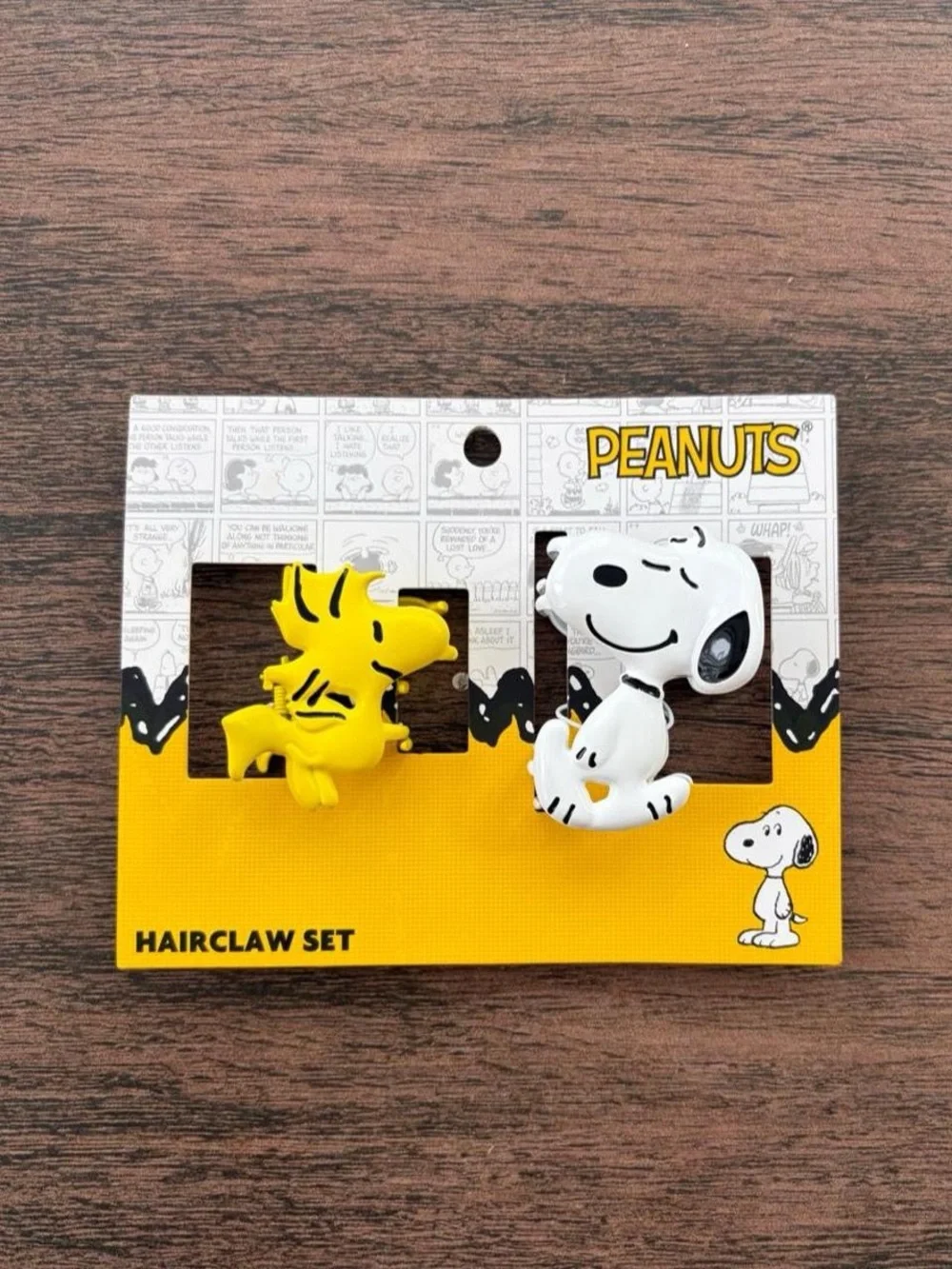 Peanuts Snoopy & Woodstock Hair Claw Duo - Yellow & White